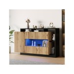 Buffet 3 porte(s)  SWEIKO  - 140 cm coloris noir 