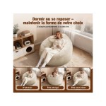 Fauteuil fixe HIAZURM CK480 Tissu blanc