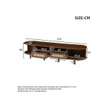 Meuble tv coloris marron 170 cm SWEIKO 